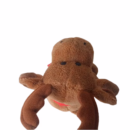 Hermes Bolsa Naranja Barkin Perro Juguete Peluche Peluche Suave