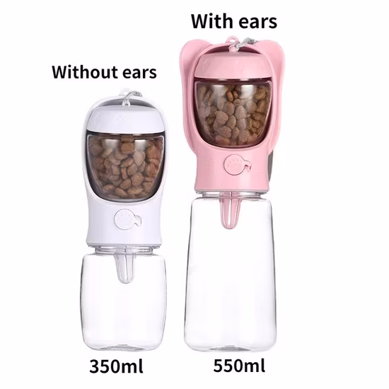 Amazon 4 en 1, dispensador portátil de viaje para perros y mascotas, alimentador al aire libre, botella de agua potable, tazón para viajes