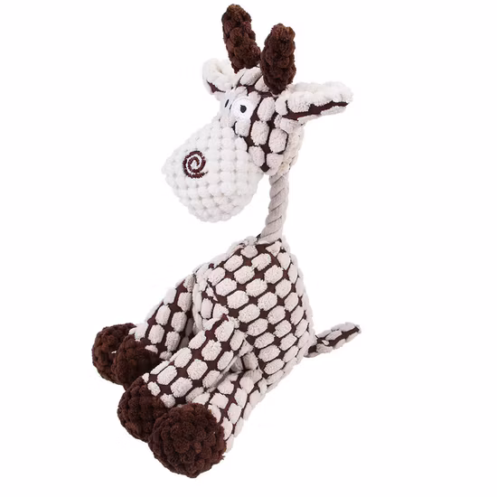 Rena Pet Dog Felpa Masticar Squeaky Juego Interactivo Suave Relleno Poly